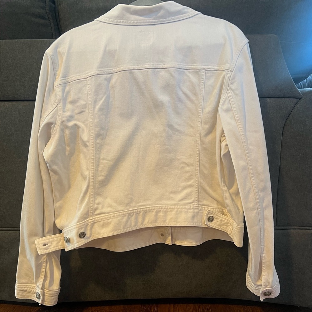 GAP White Women's Denim Jacket - Picture 10 of 10